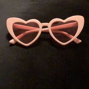 Pink Heart Sunglasses